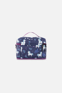 Lunch Box Blue And Purple Unicorn Print - J20ZBL_2J085