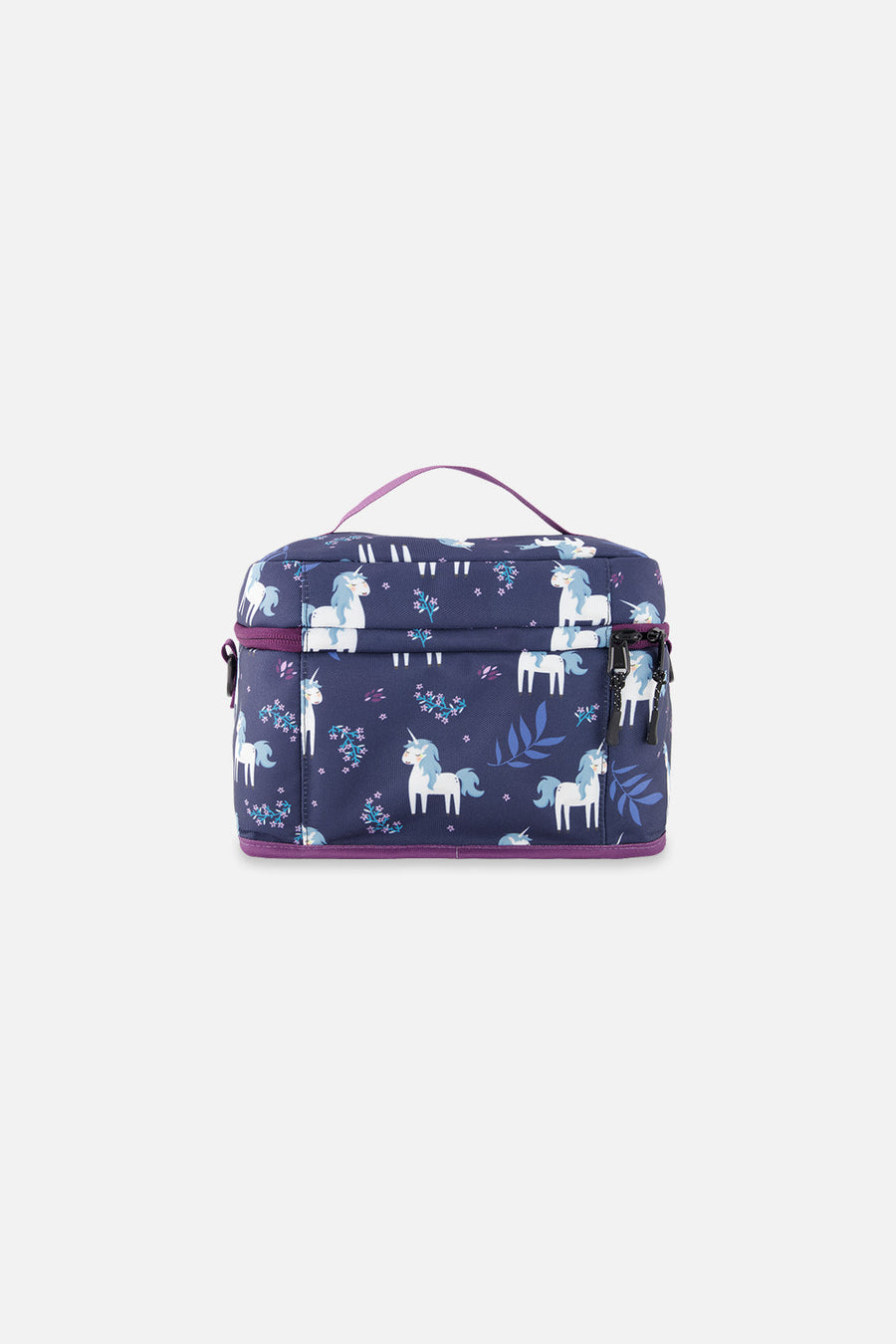 Lunch Box Blue And Purple Unicorn Print - J20ZBL_2J085