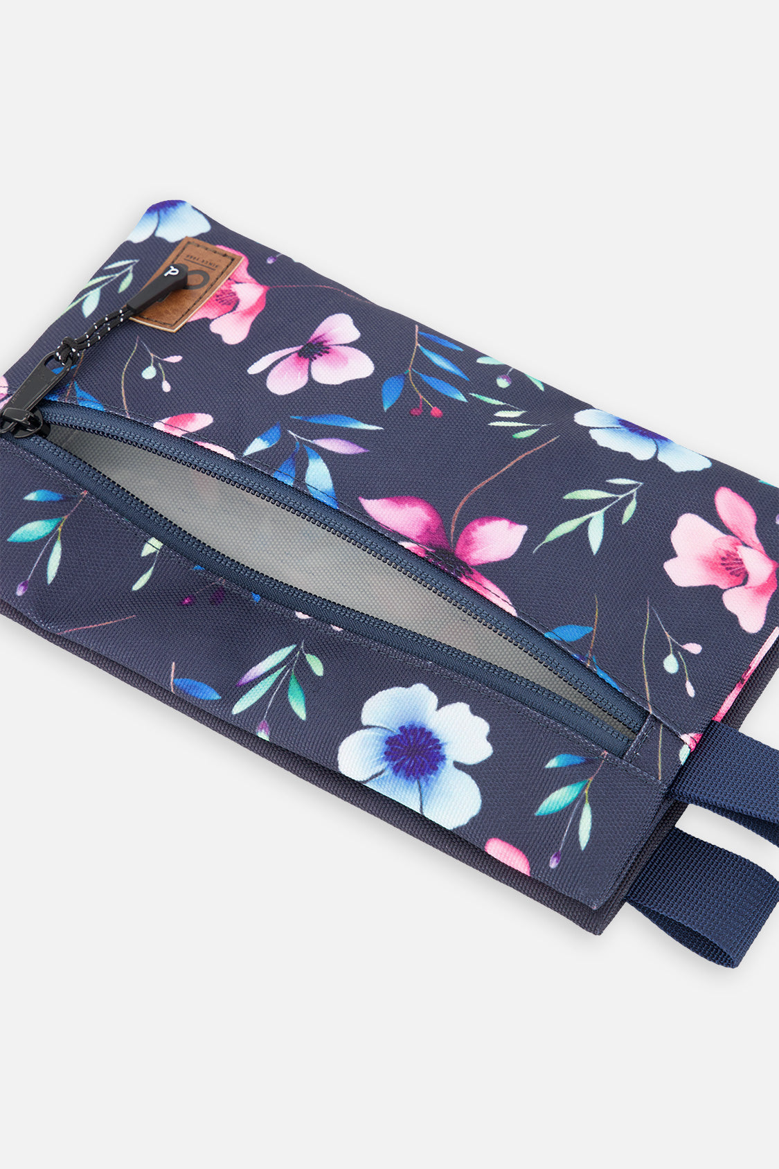 Pencil Case Blue Floral Print - J20ZEC_2J023