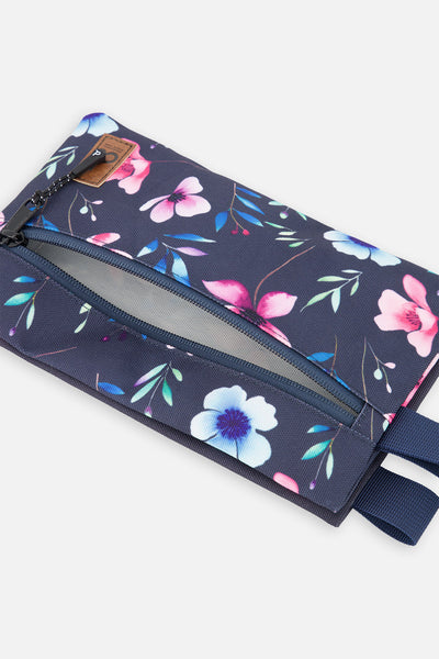 Pencil Case Blue Floral Print - J20ZEC_2J023