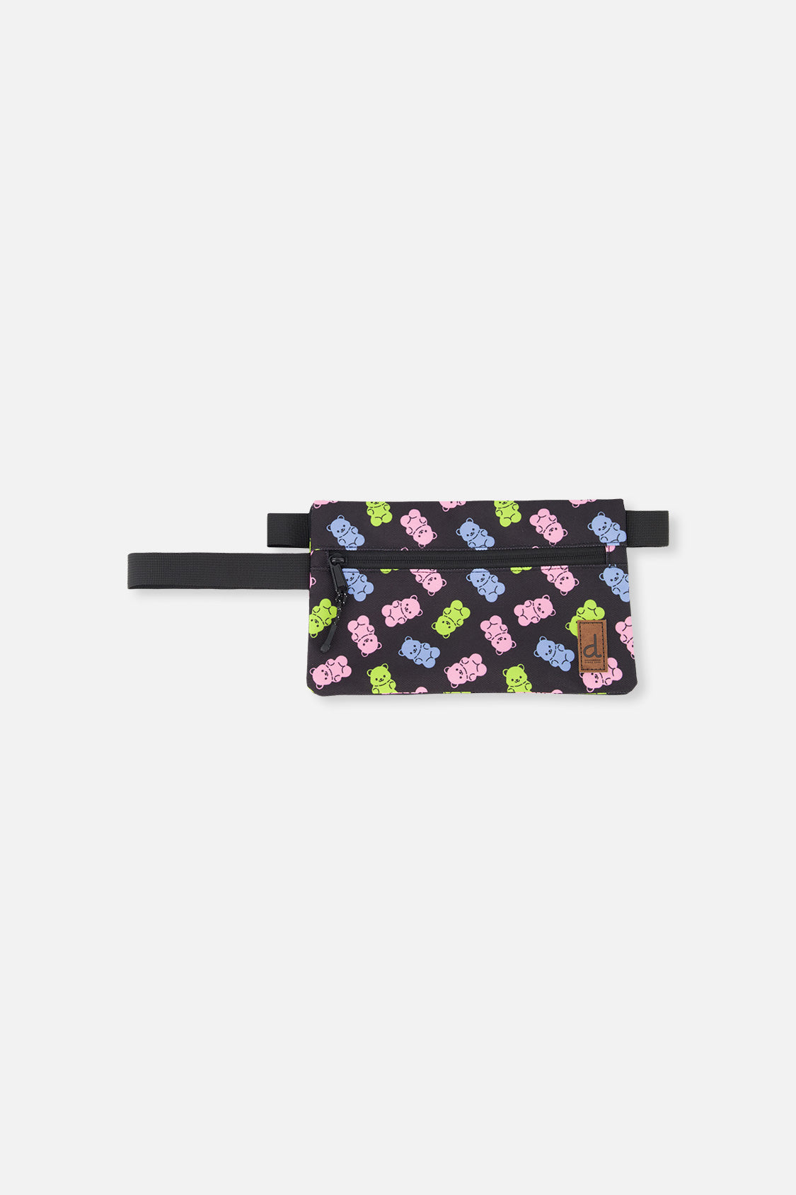 Pencil Case Black Printed Gummy Bears - J20ZEC_2J033