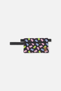 Pencil Case Black Printed Gummy Bears - J20ZEC_2J033