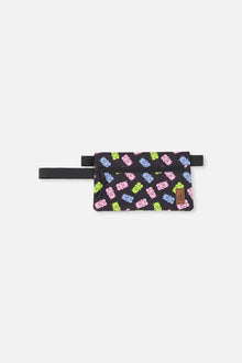 Pencil Case Black Printed Gummy Bears - J20ZEC_2J033