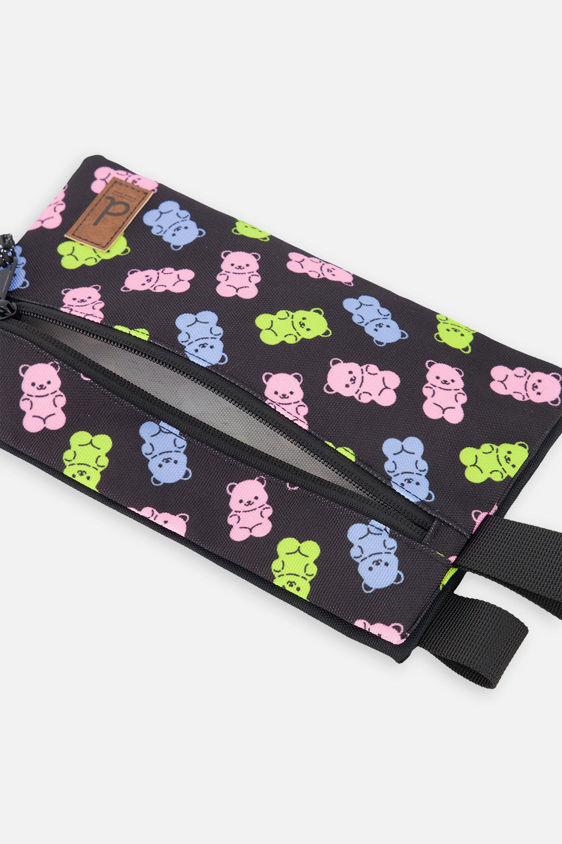Pencil Case Black Printed Gummy Bears - J20ZEC_2J033