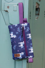 Pencil Case Navy Unicorn Print - J20ZEC_2J083