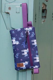 Pencil Case Navy Unicorn Print - J20ZEC_2J083