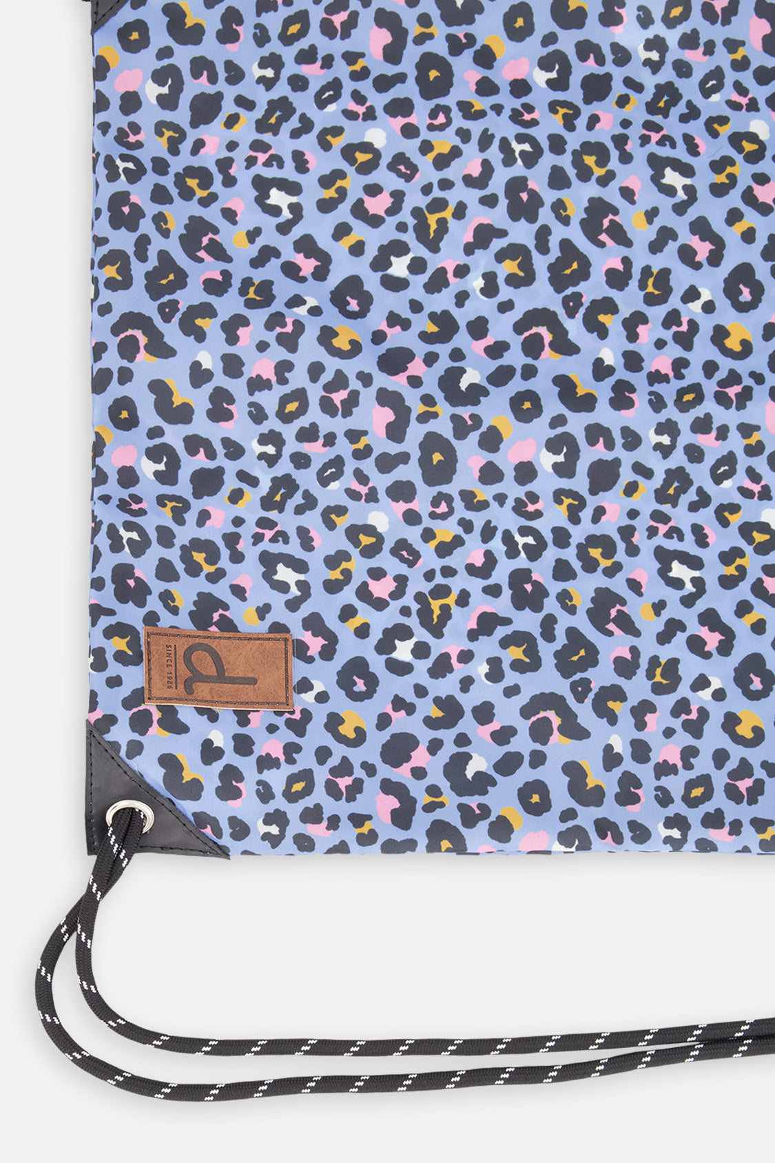 Drawstring Bag Blue Leopard Print - J20ZSC_2J027