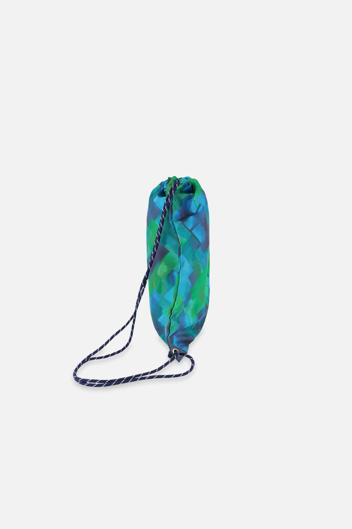 Drawstring Bag Blue Diamond Print - J20ZSC_2J053