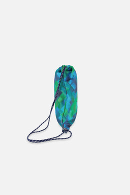 Drawstring Bag Blue Diamond Print - J20ZSC_2J053