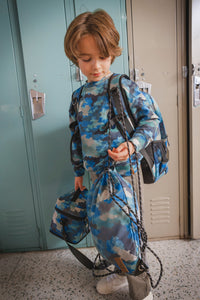 Drawstring Bag Blue And Grey Camouflage - J20ZSC_2J055