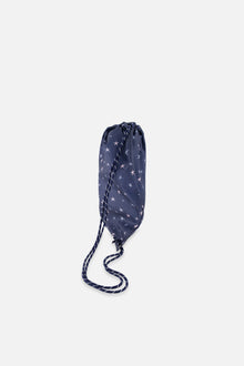 Drawstring Bag Navy With Star Print - J20ZSC_2J086