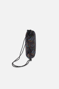 Drawstring Bag Black Printed Controller - J20ZSC_2J090