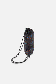Drawstring Bag Black Printed Controller - J20ZSC_2J090