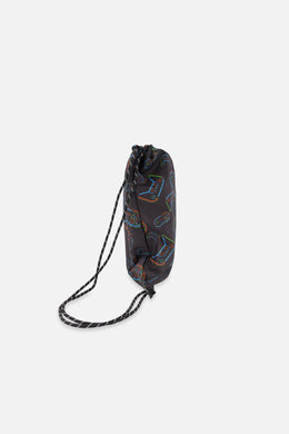 Drawstring Bag Black Printed Controller - J20ZSC_2J090