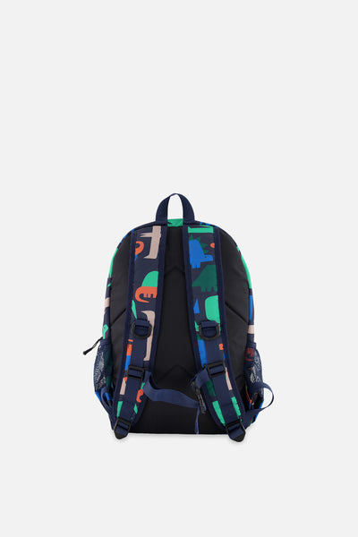 Sac à dos bleu marine imprimé dinosaures pour petit enfant