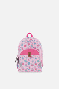 Little Kids Backpack Pink Printed Flowers - J20ZSD2_2J084