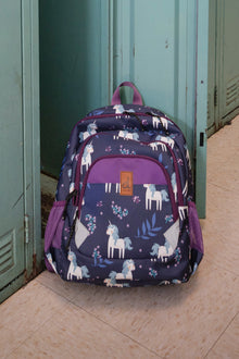 Little Kids Backpack Blue Unicorn Print - J20ZSD2_2J085