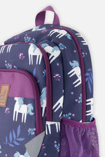 Little Kids Backpack Blue Unicorn Print - J20ZSD2_2J085