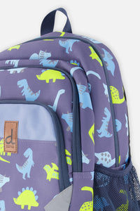 Little Kids Backpack Blue Printed Dinos - J20ZSD2_2J089
