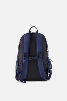 Kids Backpack Blue Floral Print - J20ZSD_2J023