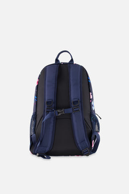 Kids Backpack Blue Floral Print - J20ZSD_2J023