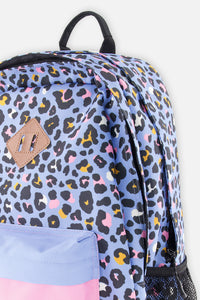 Kids Backpack Blue Leopard Print - J20ZSD_2J027