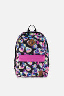 Kids Backpack Black Printed With Hearts - J20ZSD_2J028