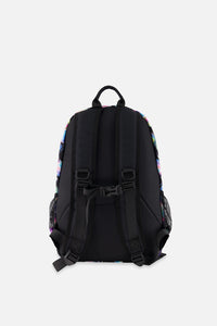 Kids Backpack Black Printed With Hearts - J20ZSD_2J028