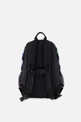 Kids Backpack Black Printed With Hearts - J20ZSD_2J028