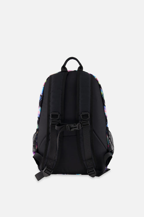 Kids Backpack Black Printed With Hearts - J20ZSD_2J028