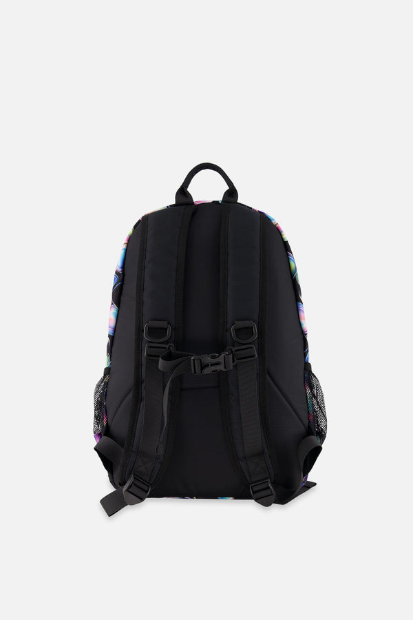 Kids Backpack Black Printed With Hearts - J20ZSD_2J028