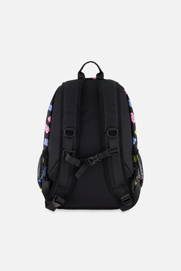 Kids Backpack Black Printed Gummy Bears - J20ZSD_2J033
