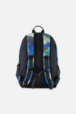 Kids Backpack Blue And Grey Camouflage - J20ZSD_2J055