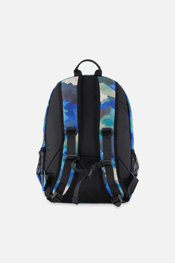 Kids Backpack Blue And Grey Camouflage - J20ZSD_2J055