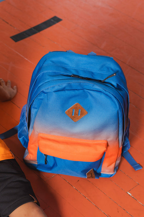 Kids Backpack Blue And Orange Gradient - J20ZSD_2J058