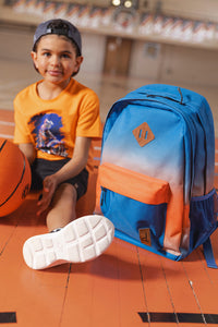 Kids Backpack Blue And Orange Gradient - J20ZSD_2J058