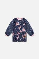 Apron Navy Unicorn Print