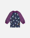 Apron Blue And Purple Unicorn Print - J20ZTA_2J085