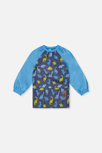 Apron Blue Printed Dinos