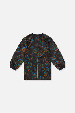 Apron Black Printed Controller