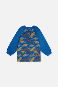 Apron Blue Dinosaur Print - J20ZTA_2J091