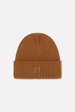 Ribbed Knit Hat Brown Sugar - J20ZW01_01740