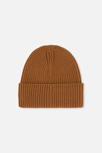Ribbed Knit Hat Brown Sugar - J20ZW01_01740