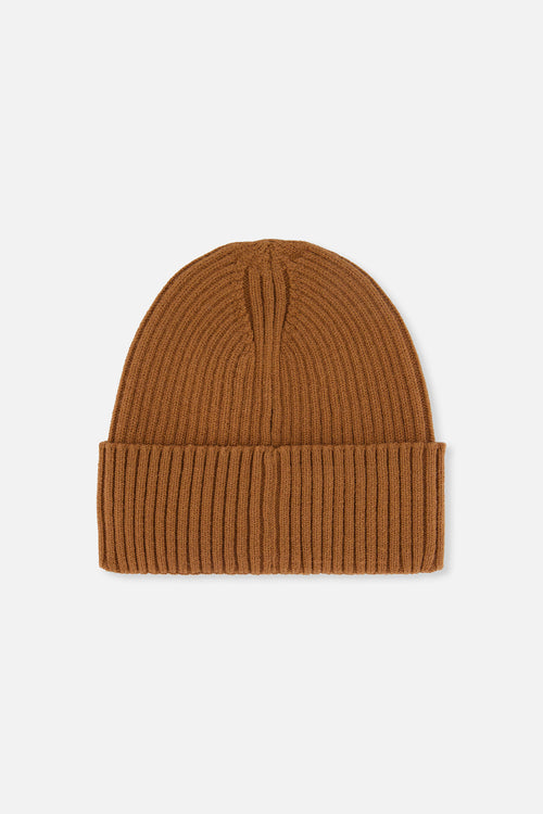 Ribbed Knit Hat Brown Sugar - J20ZW01_01740
