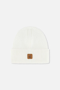 Ribbed Knit Hat Off-White - J20ZW01_01880