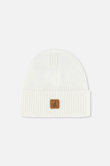 Ribbed Knit Hat Off-White - J20ZW01_01880