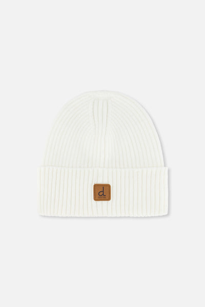 Ribbed Knit Hat Off-White - J20ZW01_01880
