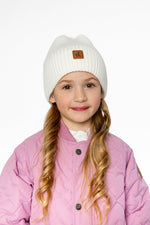 Ribbed Knit Hat Off-White - J20ZW01_01880