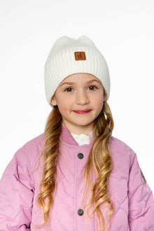 Ribbed Knit Hat Off-White - J20ZW01_01880
