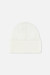 Ribbed Knit Hat Off-White - J20ZW01_01880